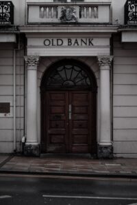exterior view of bank