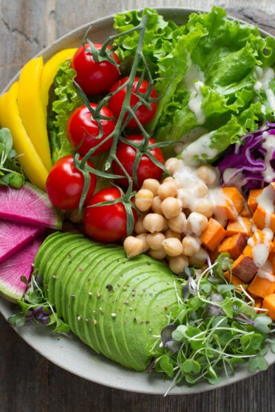 Colorful salad bowl