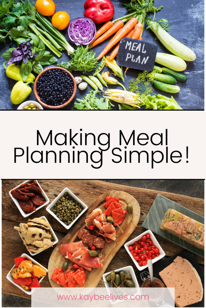 Pin- Making meal planning simple