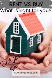 Pin for deciding to rent vs buy a house