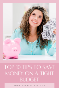 Pin- Save money on a tight budget