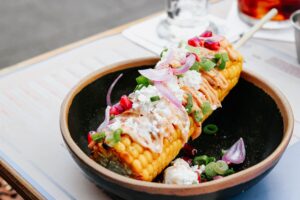Street corn in a bowl