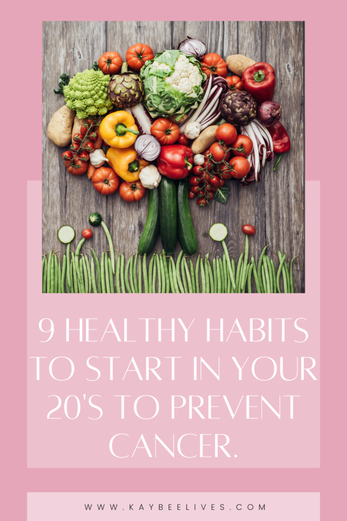 Pin- Healthy Habits to prevent cancer