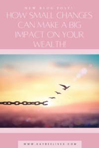 Pin How Small Changes can make a big impact on your weath