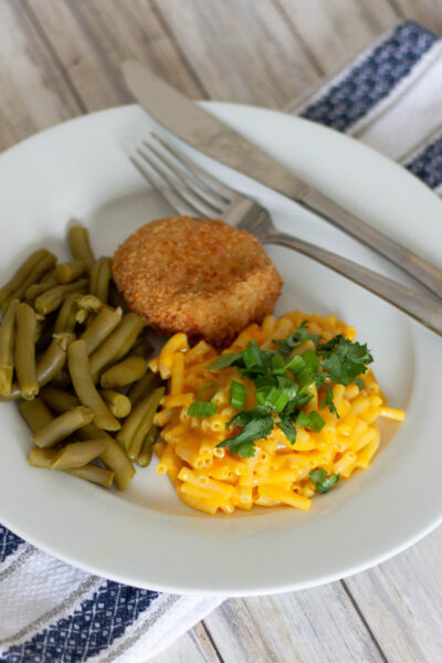 Air Fryer Frozen Crab Cake Dinner for Two!