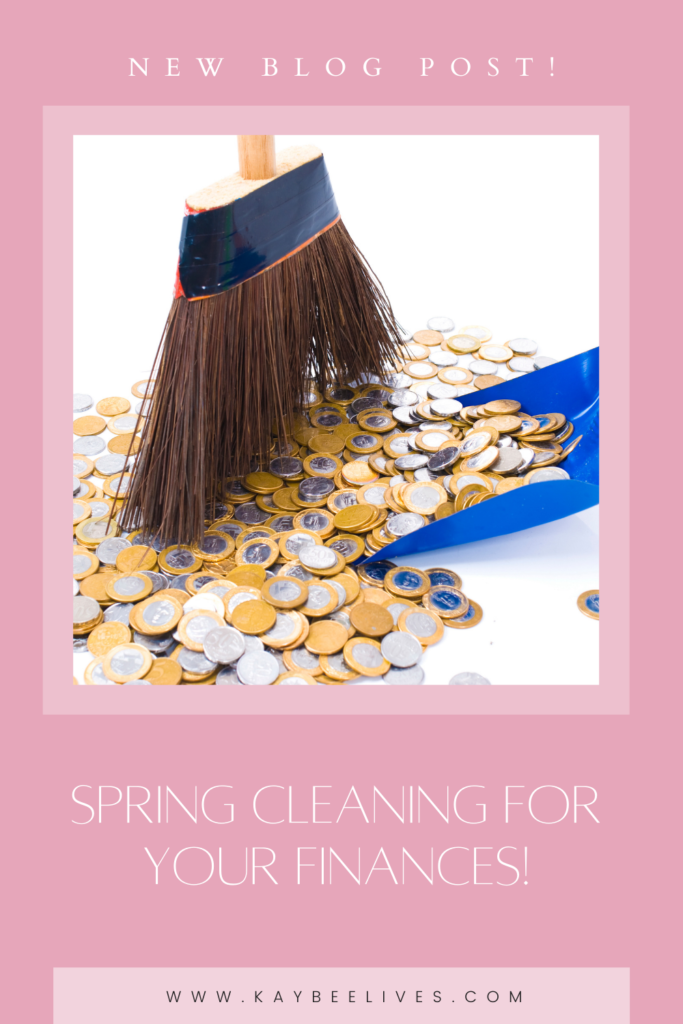 Pin- Spring Cleaning your finances