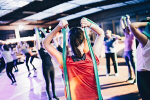 resistance band exercise class