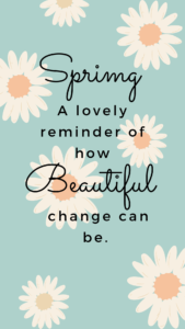 Spring Motivational quote